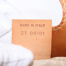 CELINE Macadam Hand Bag PVC Leather White Auth BA14782-27