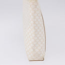 CELINE Macadam Hand Bag PVC Leather White Auth BA14782-5