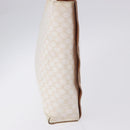 CELINE Macadam Hand Bag PVC Leather White Auth BA14782-6
