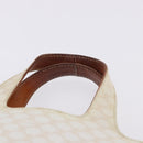 CELINE Macadam Hand Bag PVC Leather White Auth BA14782-9
