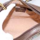 GUCCI GG Supreme Disney Donald Shoulder Bag PVC Beige 648124 Auth BA14784SAM-16