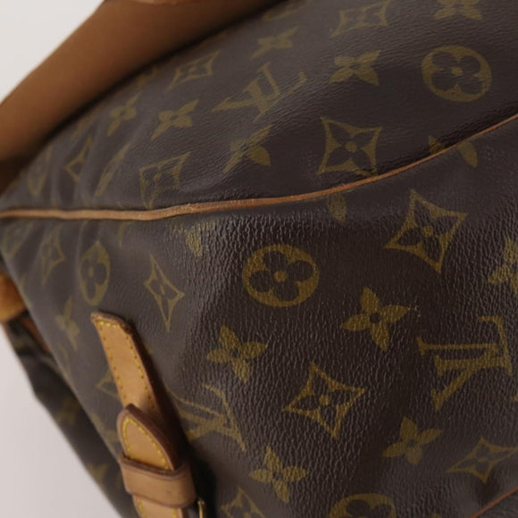 LOUIS VUITTON Monogram Saumur 35 Shoulder Bag M42254 LV Auth BA14790