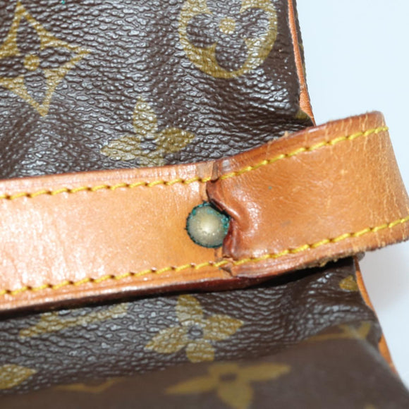 LOUIS VUITTON Monogram Saumur 35 Shoulder Bag M42254 LV Auth BA14790