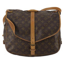 LOUIS VUITTON Monogram Saumur 35 Shoulder Bag M42254 LV Auth BA14790-13