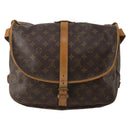 LOUIS VUITTON Monogram Saumur 35 Shoulder Bag M42254 LV Auth BA14790-2