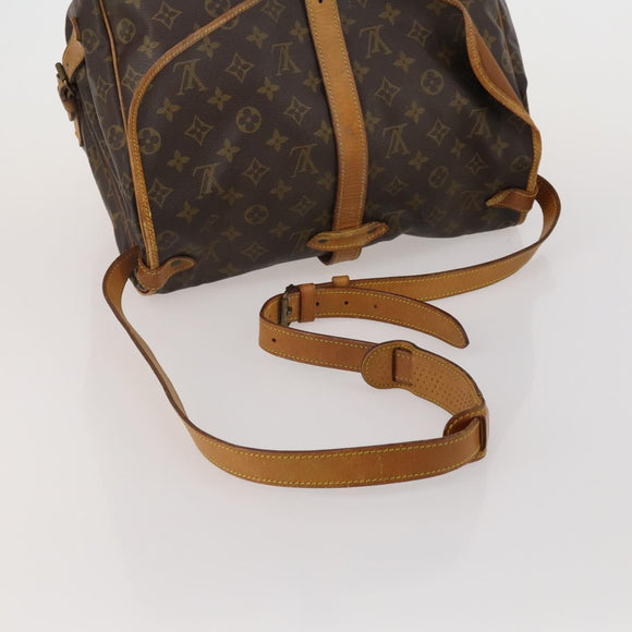 LOUIS VUITTON Monogram Saumur 35 Shoulder Bag M42254 LV Auth BA14790