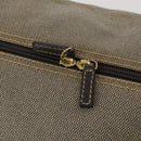 Salvatore Ferragamo Boston Bag Canvas 2way Khaki Gold Tone Auth BA14791-17