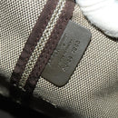 Salvatore Ferragamo Boston Bag Canvas 2way Khaki Gold Tone Auth BA14791-21