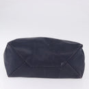 CELINE Horizontal Cabas Tote Bag Leather Khaki Navy Auth BA14793-10