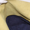 CELINE Horizontal Cabas Tote Bag Leather Khaki Navy Auth BA14793-19