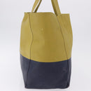 CELINE Horizontal Cabas Tote Bag Leather Khaki Navy Auth BA14793-6