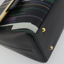 GIVENCHY Shoulder Bag Leather Black Gold Tone Auth BA14796A-11