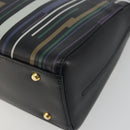 GIVENCHY Shoulder Bag Leather Black Gold Tone Auth BA14796A-12