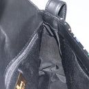 GIVENCHY Shoulder Bag Leather Black Gold Tone Auth BA14796A-18