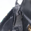 GIVENCHY Shoulder Bag Leather Black Gold Tone Auth BA14796A-19