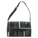 GIVENCHY Shoulder Bag Leather Black Gold Tone Auth BA14796A-2