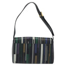 GIVENCHY Shoulder Bag Leather Black Gold Tone Auth BA14796A-3