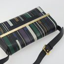 GIVENCHY Shoulder Bag Leather Black Gold Tone Auth BA14796A-6