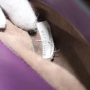 BOTTEGA VENETA INTRECCIATO Hand Bag Leather 2way Purple Gold Tone Auth BA14797V-12