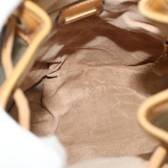 GUCCI GG Supreme Shoulder Bag PVC Beige Gold 001 116 0937 Auth BA1480