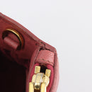 PRADA Hand Bag Saffiano 2way Pink Gold Tone Auth BA14801M-19