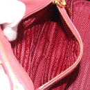 PRADA Hand Bag Saffiano 2way Pink Gold Tone Auth BA14801M-25