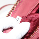 PRADA Hand Bag Saffiano 2way Pink Gold Tone Auth BA14801M-29