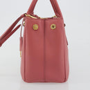 PRADA Hand Bag Saffiano 2way Pink Gold Tone Auth BA14801M-4