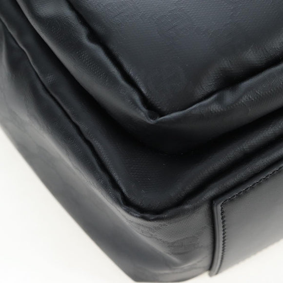 GUCCI GG Crystal Shoulder Bag PVC Leather Black Silver 782764 Auth BA14802V