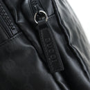 GUCCI GG Crystal Shoulder Bag PVC Leather Black Silver 782764 Auth BA14802V-20