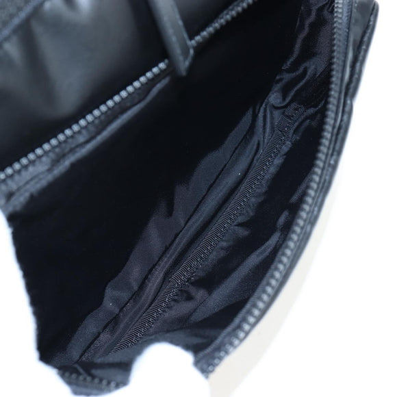 GUCCI GG Crystal Shoulder Bag PVC Leather Black Silver 782764 Auth BA14802V