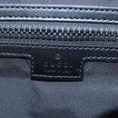 GUCCI GG Crystal Shoulder Bag PVC Leather Black Silver 782764 Auth BA14802V-23