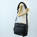 GUCCI GG Crystal Shoulder Bag PVC Leather Black Silver 782764 Auth BA14802V-30