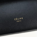 CELINE Chain Shoulder Bag Leather Black Gold Tone Auth BA14803V-16