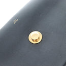 CELINE Chain Shoulder Bag Leather Black Gold Tone Auth BA14803V-20