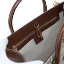 GUCCI GG Supreme Tote Bag PVC Leather 2way Beige Gold Tone 659983 Auth BA14805V-23