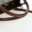 GUCCI GG Supreme Tote Bag PVC Leather 2way Beige Gold Tone 659983 Auth BA14805V-7