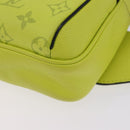 LOUIS VUITTON Taigalama Monogram Bum Bag Outdoor Jaune M30251 LV Auth BA14806M-15