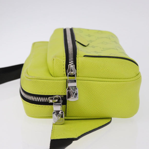 LOUIS VUITTON Taigalama Monogram Bum Bag Outdoor Jaune M30251 LV Auth BA14806M