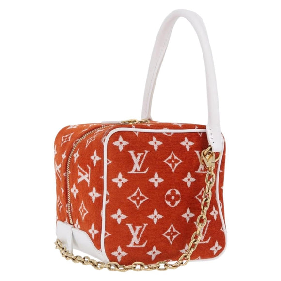 LOUIS VUITTON Monogram Jaguar LV Match Square Bag Orange M46212 Auth BA14807SAM