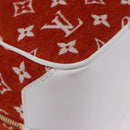 LOUIS VUITTON Monogram Jaguar LV Match Square Bag Orange M46212 Auth BA14807SAM-8