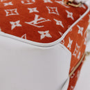 LOUIS VUITTON Monogram Jaguar LV Match Square Bag Orange M46212 Auth BA14807SAM-16