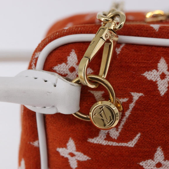 LOUIS VUITTON Monogram Jaguar LV Match Square Bag Orange M46212 Auth BA14807SAM
