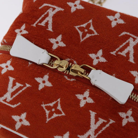 LOUIS VUITTON Monogram Jaguar LV Match Square Bag Orange M46212 Auth BA14807SAM
