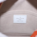 LOUIS VUITTON Monogram Jaguar LV Match Square Bag Orange M46212 Auth BA14807SAM-20
