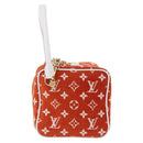 LOUIS VUITTON Monogram Jaguar LV Match Square Bag Orange M46212 Auth BA14807SAM-2