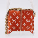 LOUIS VUITTON Monogram Jaguar LV Match Square Bag Orange M46212 Auth BA14807SAM-3