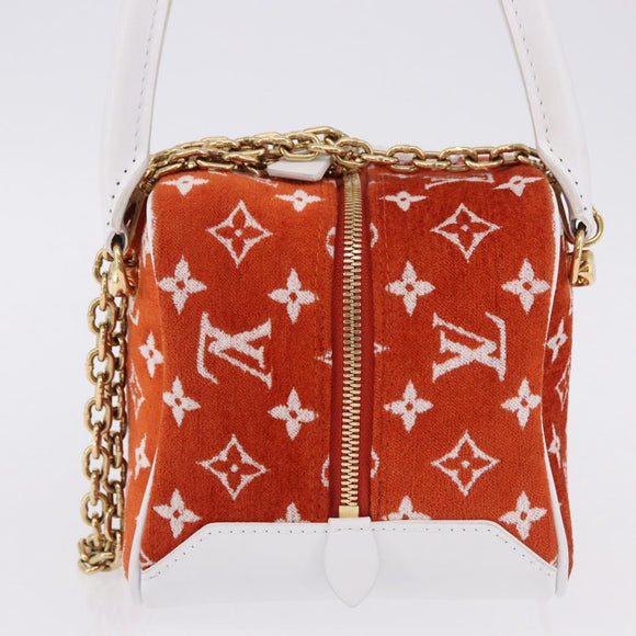 LOUIS VUITTON Monogram Jaguar LV Match Square Bag Orange M46212 Auth BA14807SAM
