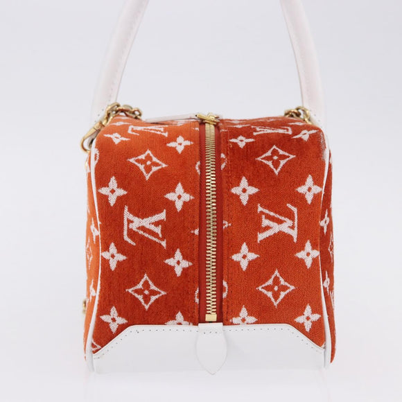 LOUIS VUITTON Monogram Jaguar LV Match Square Bag Orange M46212 Auth BA14807SAM