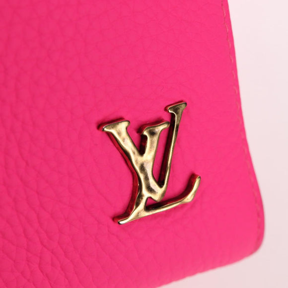 LOUIS VUITTON Keepall Bandouliere 50 Taurillon Fuchsia M56925 Auth BA14808SM